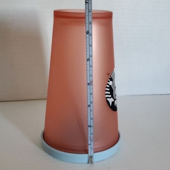 16 Oz Starbucks Coffee 2019 Summer Grande Red FROSTED Cold Cup Travel Tumbler - Picture 12 of 14